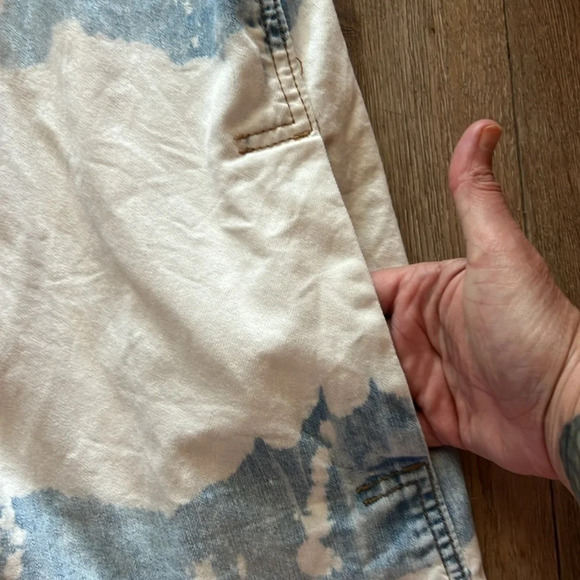 EASEL Long Sleeve Oversized Washed Denim Shirt Dress / Jacket sz S - Picture 7 of 15